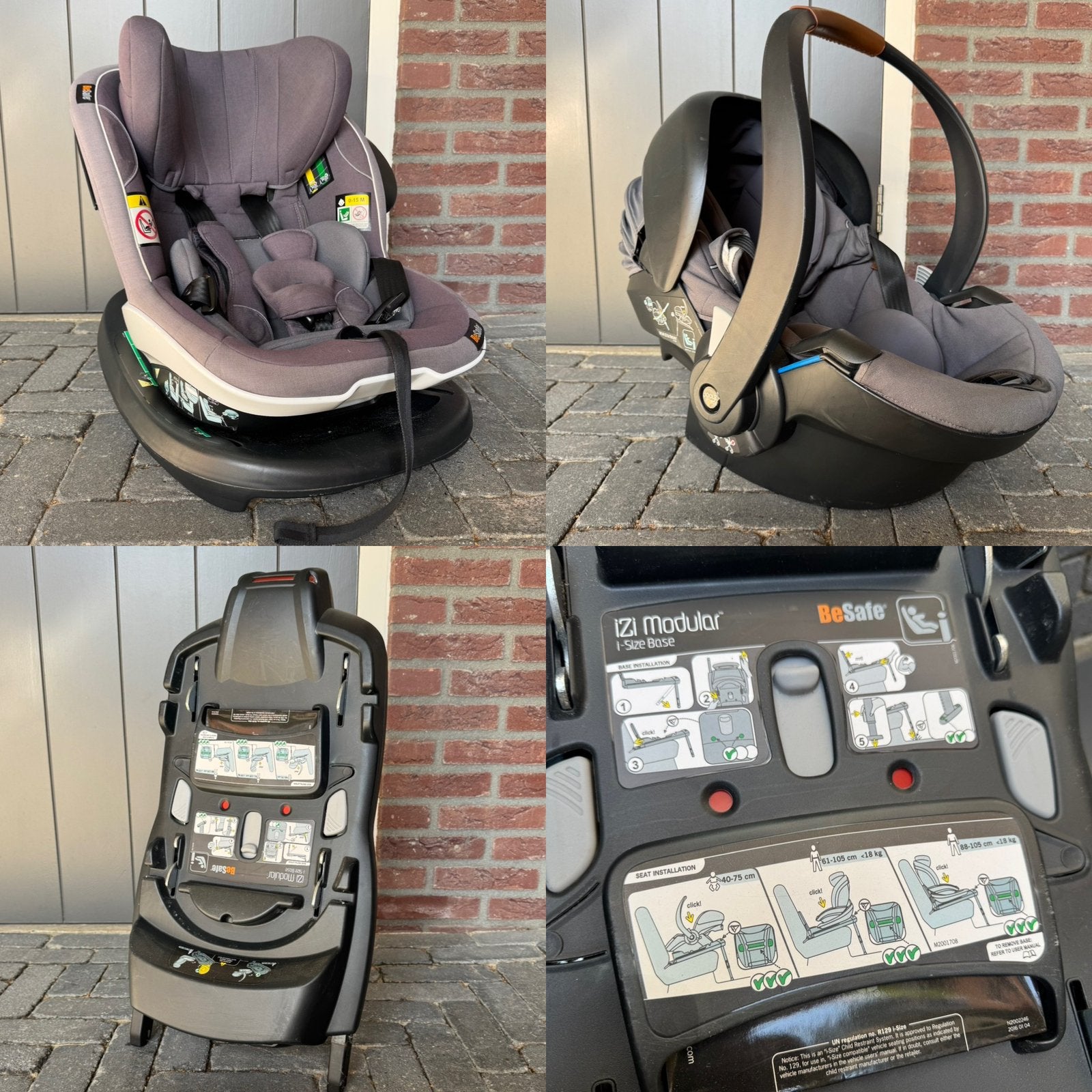 BeSafe iZi X1 autostoel - Joolz Go MaxiCosi + 2 i-Size basis, Autogordel of Isofix, Gebruikt, Afneembare rugleuning, 0 t/m 13 kg