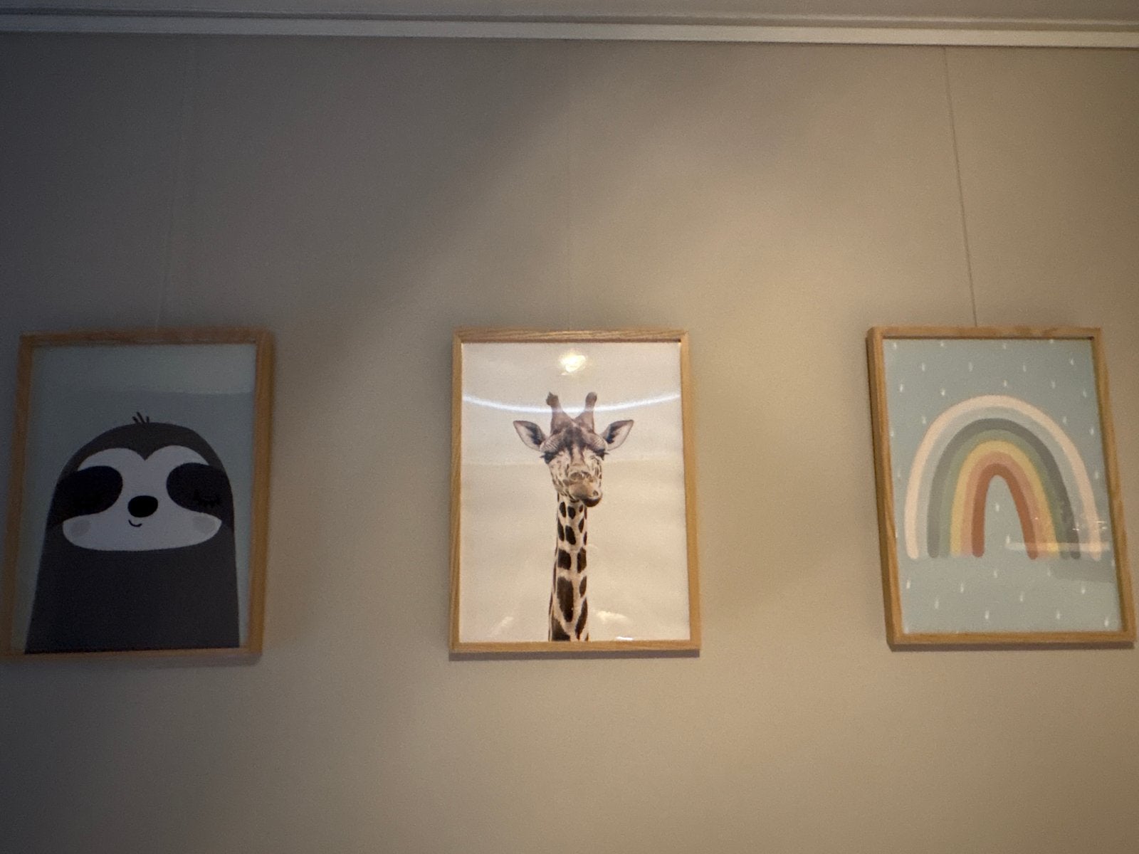 Drietal Ingelijste kinder posters 30x40 cm - Diverse designs, Ophalen of Verzenden, Zo goed als nieuw, Minder dan 50 cm, Schilderij