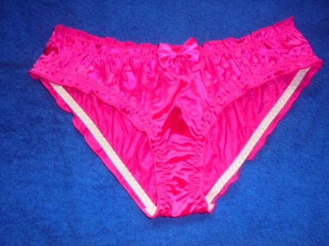 satijn slipje (kan ook voor de heren), Verzenden, Roze, Slip