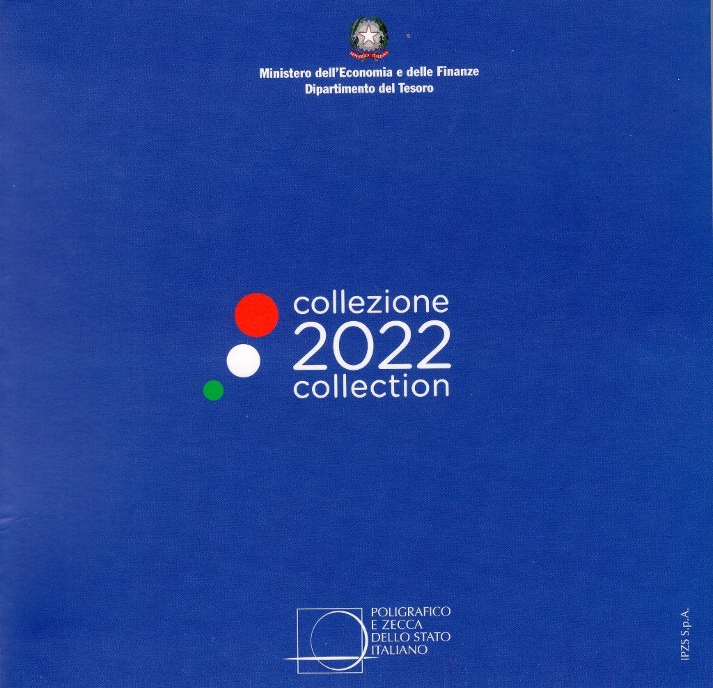 BU set Italie 2022 - 1 cent t/m 2 euro - Blister, Postzegels en Munten, Verzenden, Italië, Overige waardes, Setje