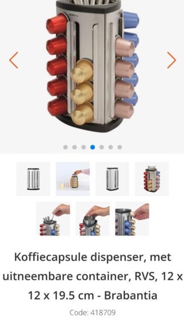 Brabantia cuphouder voor 30 cups, Ophalen of Verzenden, Gebruikt