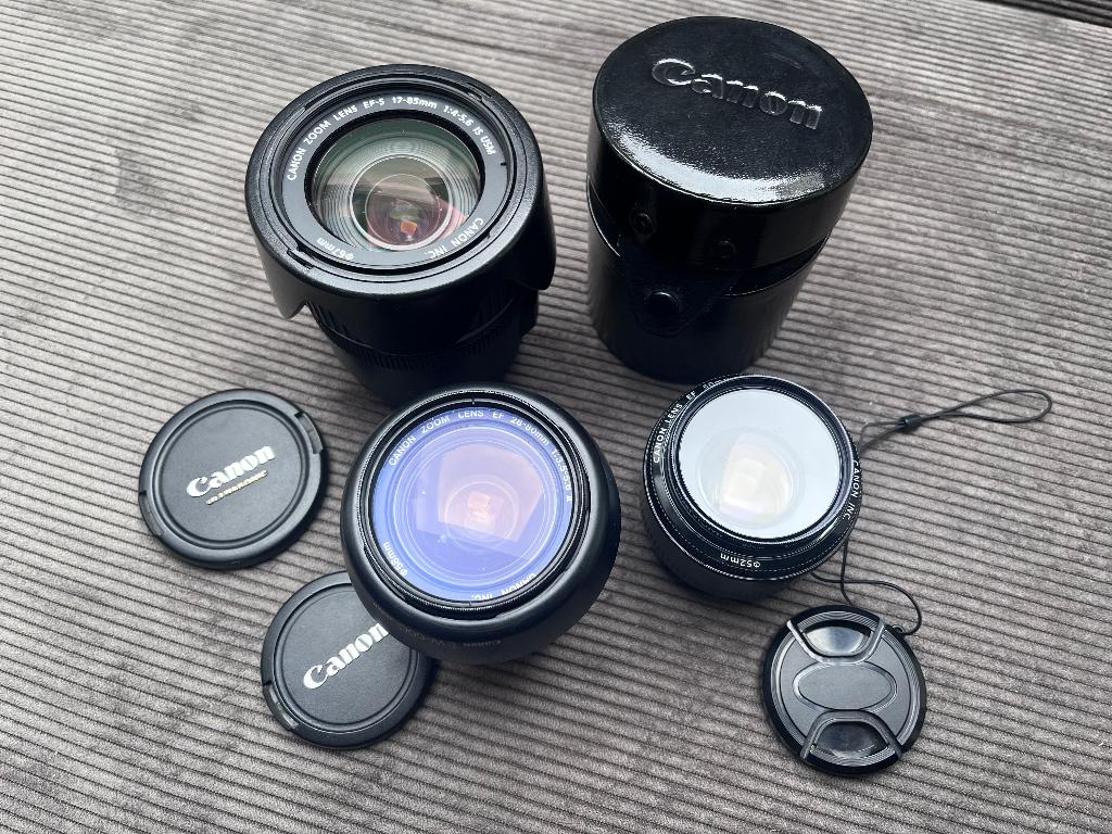 Set van 3 Canon EF lenzen: 28-80mm 17-85mm en 50mm, Audio, Tv en Foto, Fotografie | Lenzen en Objectieven, Ophalen of Verzenden