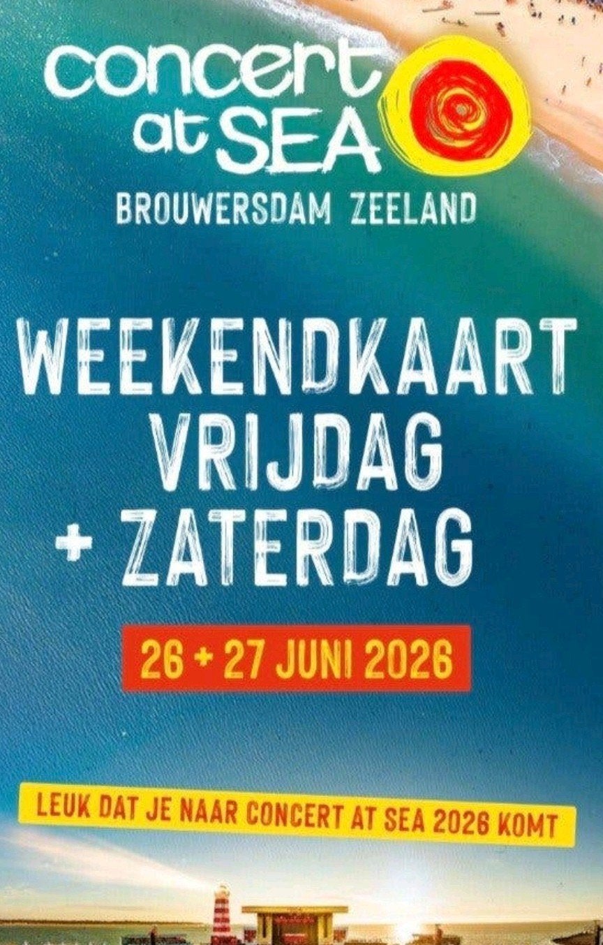 2 dagen ticket concert at sea, Eén persoon