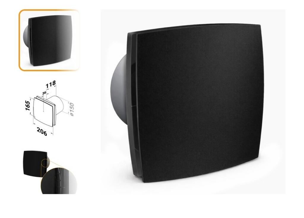 Luxe badkamerventilator met timer en vochtsensor, Ophalen, Nieuw, Ventilator