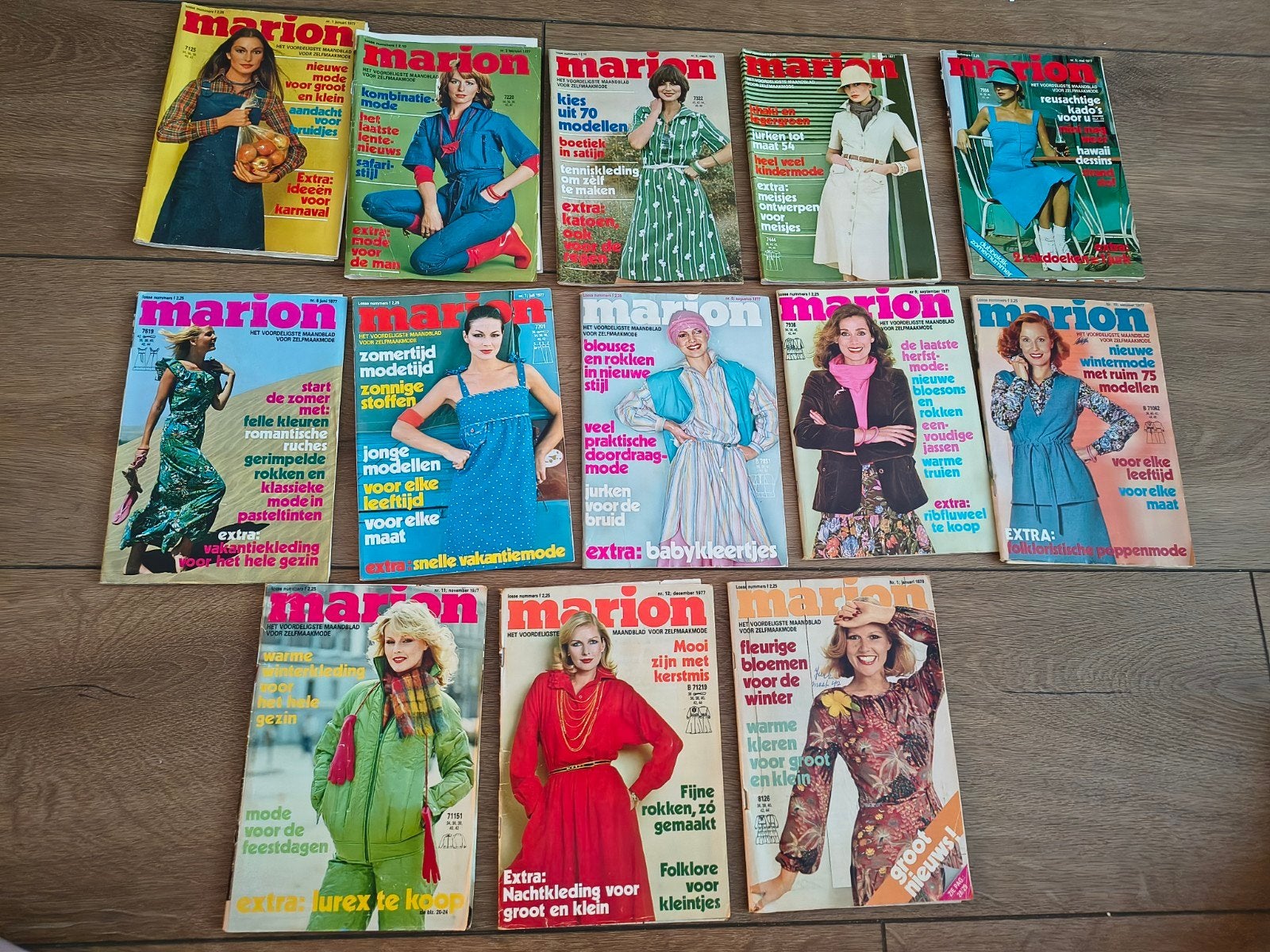 marion kledingpatronen jaren 70 seventies retro 1977, Hobby en Vrije tijd, Ophalen of Verzenden, Gebruikt, Vrouw, Marion