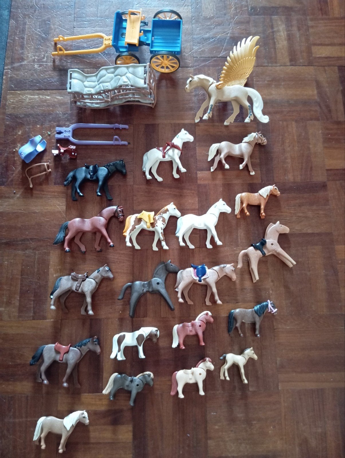 Grote set speelgoedpaarden en accessoires, Ophalen, Gebruikt, Losse onderdelen, Overige typen