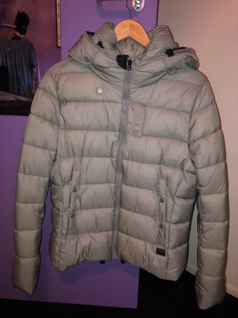 Nieuw lichtgrijze jas G-star raw, Kleding | Dames, Jassen | Winter, Maat 46/48 (XL) of groter, Nieuw, Ophalen of Verzenden, G-STAR RAW