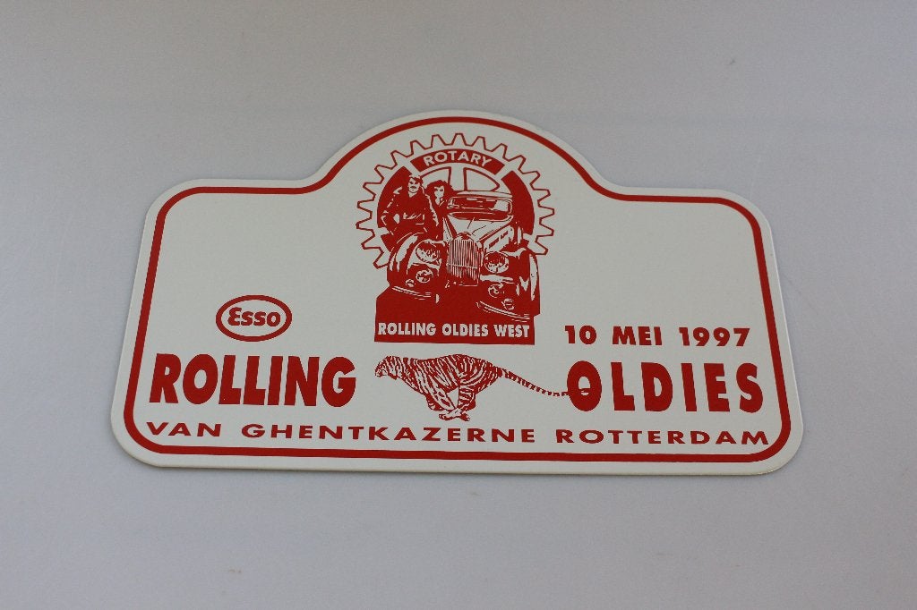 Rally bord Rotterdam, Verzenden, Nieuw, Auto's