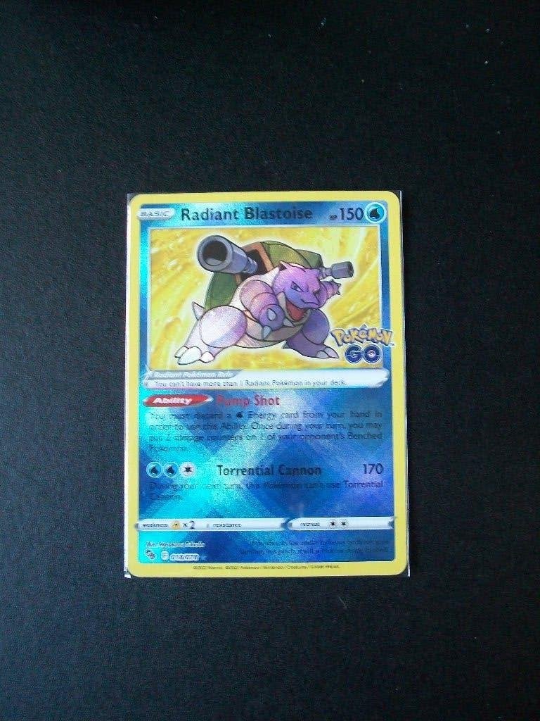 4660: Nieuwe Pokemon GO Kaart RADIANT BLASTOISE   (018/078), Verzenden, Nieuw, Losse kaart, Foil