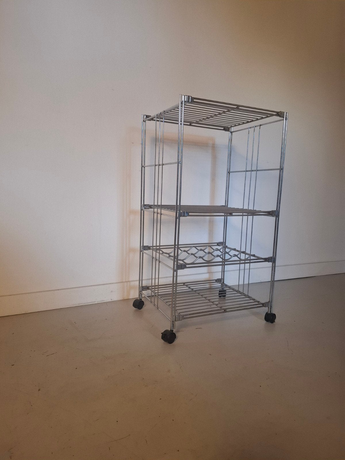 Vintage design bar trolley bartrolley chroom postmodern, Ophalen of Verzenden, 25 tot 50 cm, 50 tot 100 cm, Minder dan 100 cm