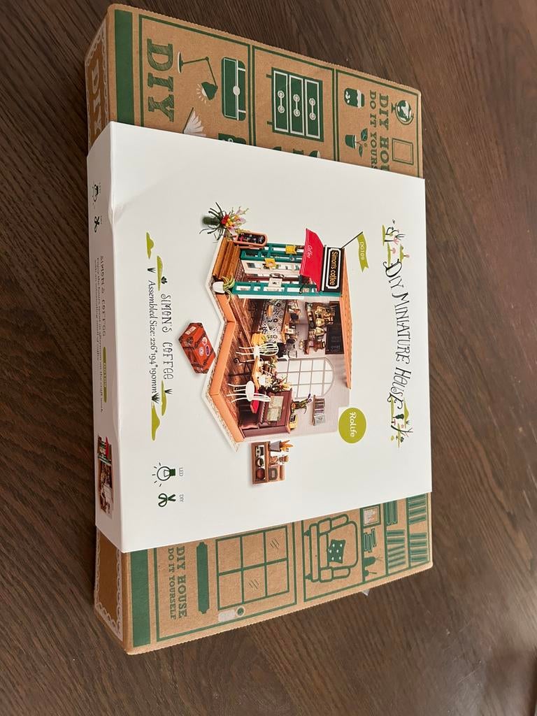 Rolife Simon’s Coffee DG109 DIY, Ophalen of Verzenden, Nieuw, Bouwen, Met licht