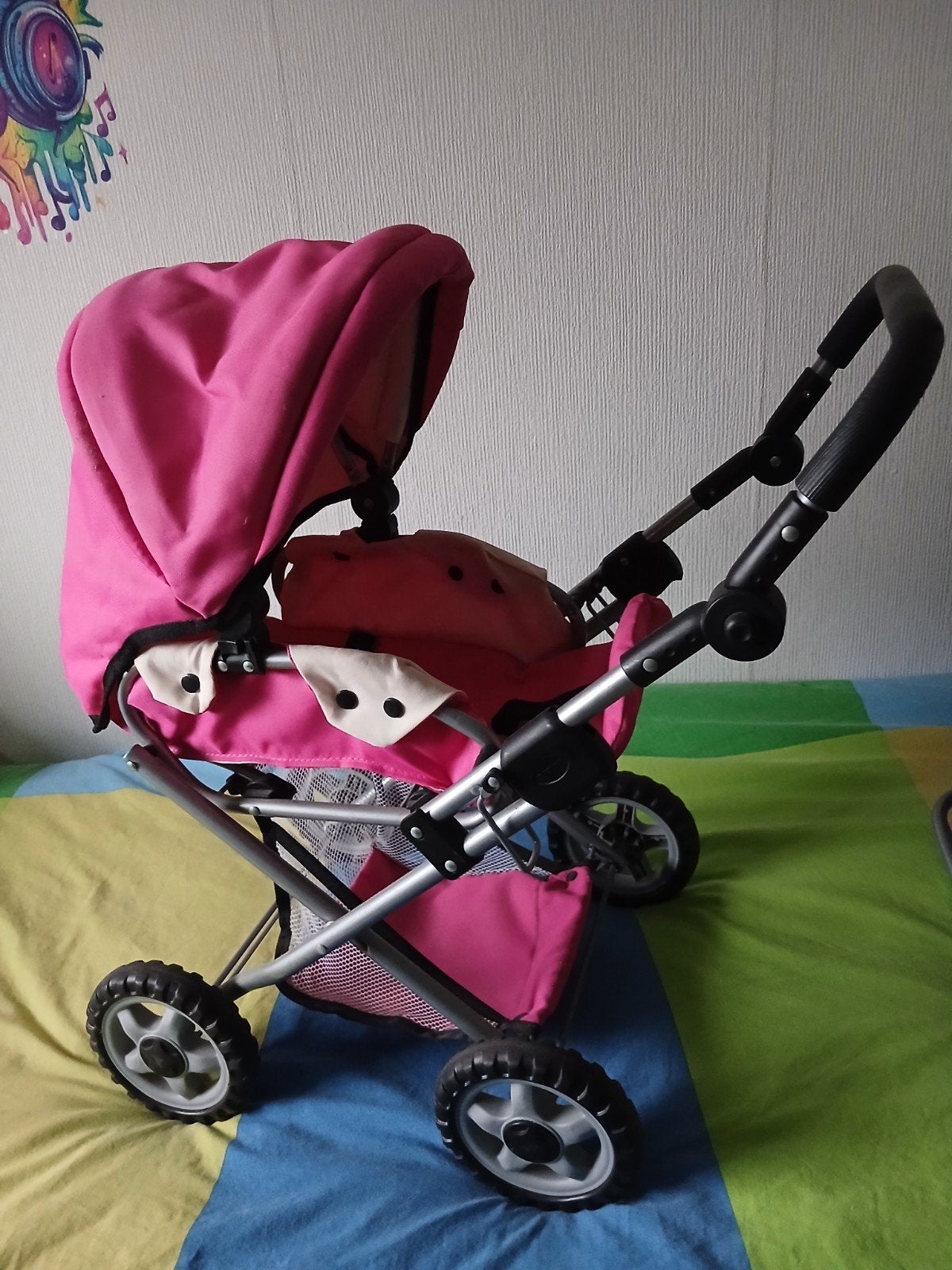 Bayer poppenwagen, Kinderen en Baby's, Speelgoed | Poppen, Ophalen, Zo goed als nieuw, Babypop