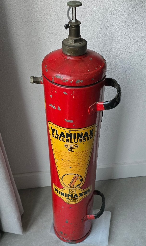 Vintage brandblusser vlaminax, Antiek en Kunst, Ophalen