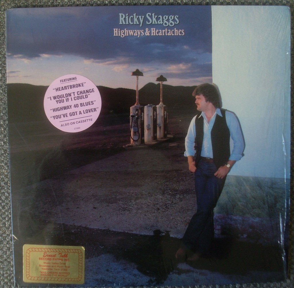 Ricky Skaggs - Highways and Heartaches (LP) USA, Cd's en Dvd's, Vinyl | Country en Western, LP, Ophalen of Verzenden, Zo goed als nieuw