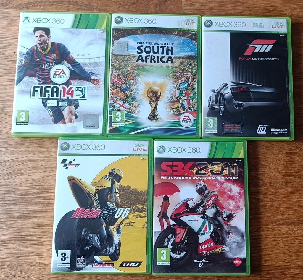 XBOX 360 spellen: voetbal, auto- en motorsport, Spelcomputers en Games, Ophalen of Verzenden, Zo goed als nieuw, Sport, 3 spelers of meer