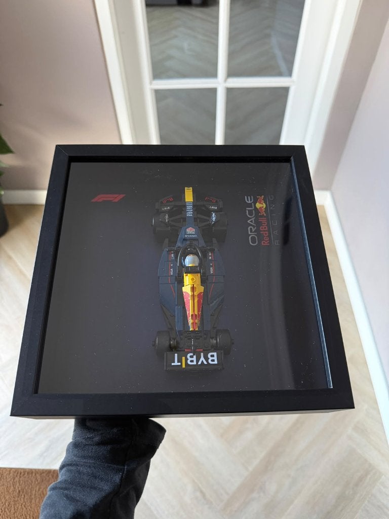 Lego Red Bull F1 auto in lijst - Max Verstappen, Kinderen en Baby's, Overige thema's, Lego, Nieuw, Ophalen of Verzenden