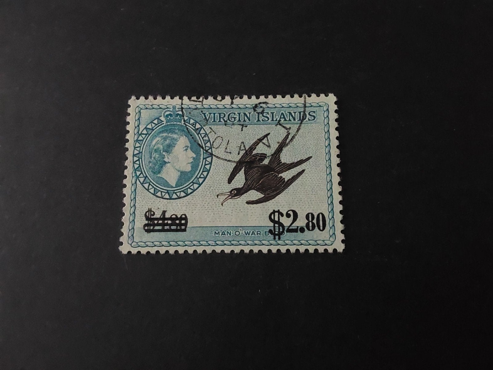 Virgin Eilanden, SG 173, Verzenden, Gestempeld