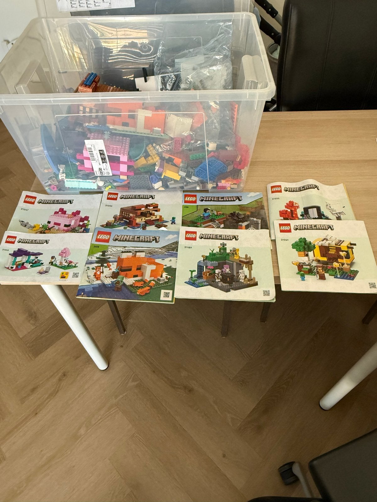 Lego Minecraft: 8 sets met handleidingen, Kinderen en Baby's, Ophalen, Zo goed als nieuw