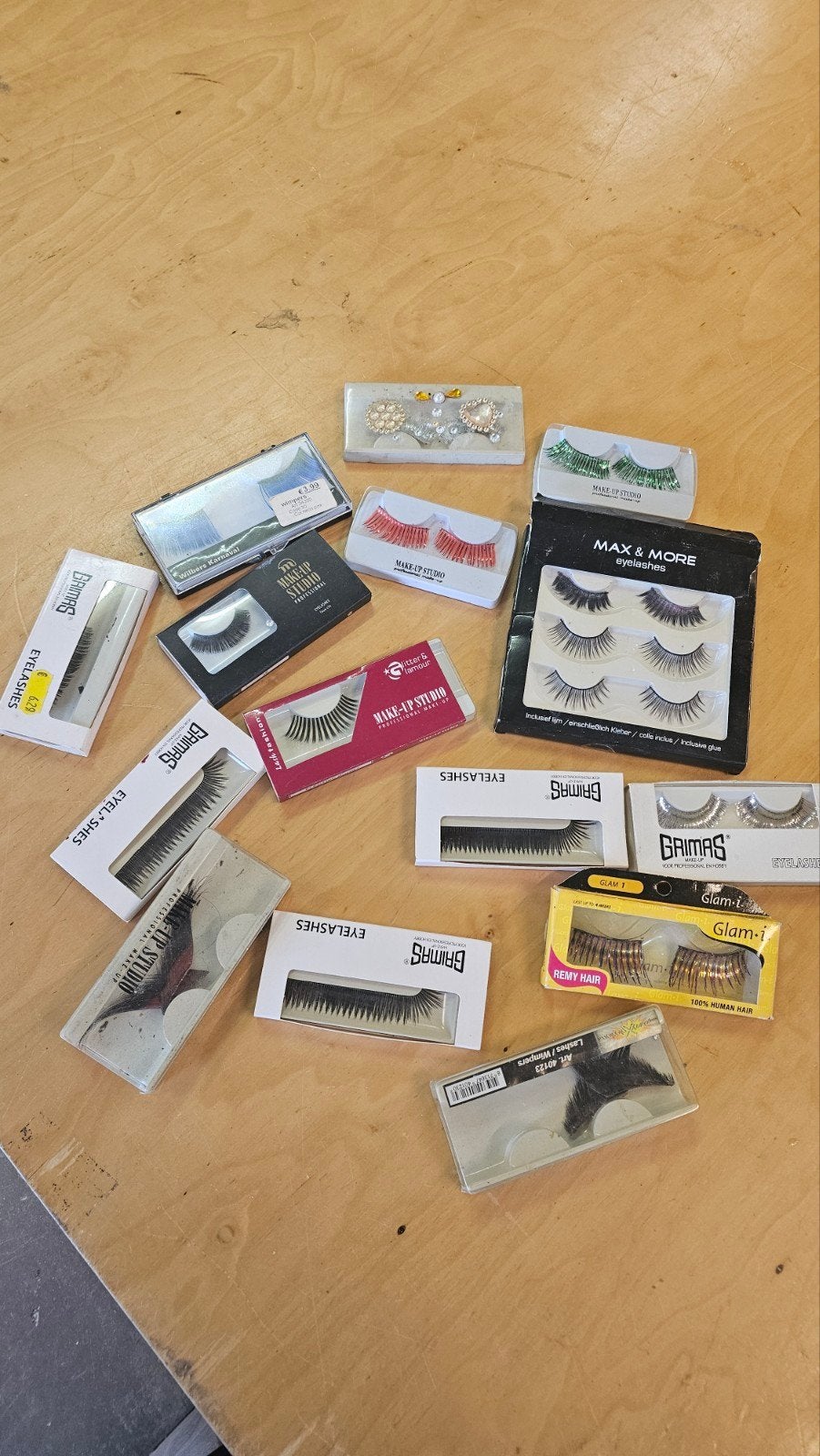 Diverse set nepwimpers - Make-up Studio, Grimas, Max & More, Ophalen of Verzenden, Zo goed als nieuw, Overige kleuren, Gehele gezicht
