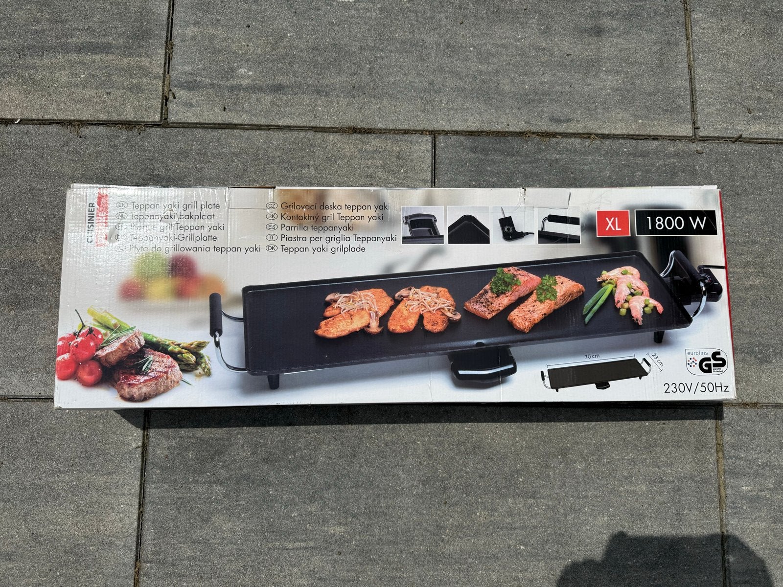 Cuisinier XL Teppanyaki Grillplaat 1800W, Ophalen, Gebruikt, Tafelgrill