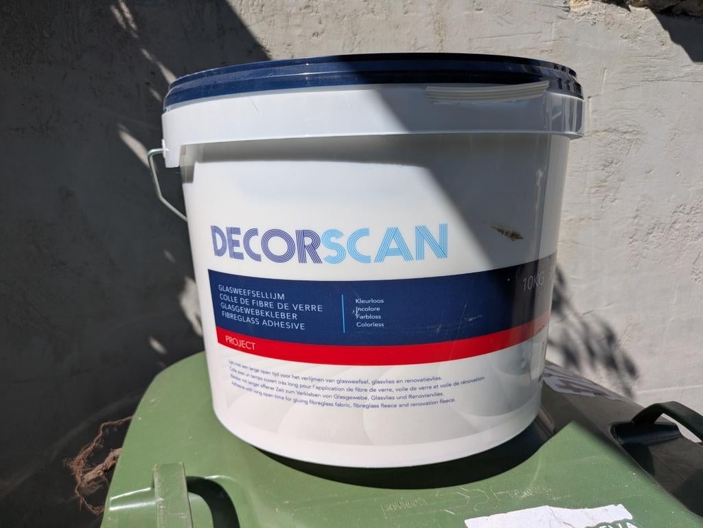DecorScan Glasweefsellijm - 10kg, Ophalen, Wit, Nieuw, Verf