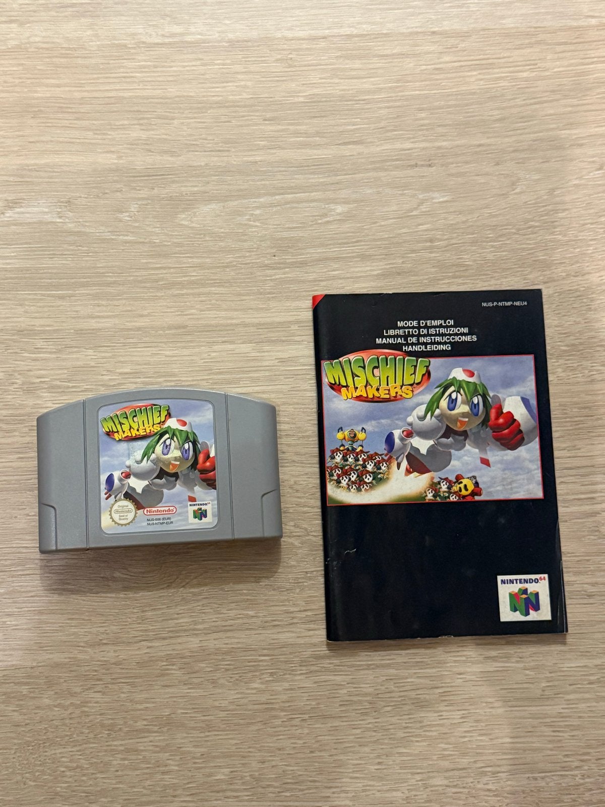 Mischief Makers Nintendo 64 + handleiding, Spelcomputers en Games, Games | Nintendo 64, 1 speler, Ophalen of Verzenden, Zo goed als nieuw