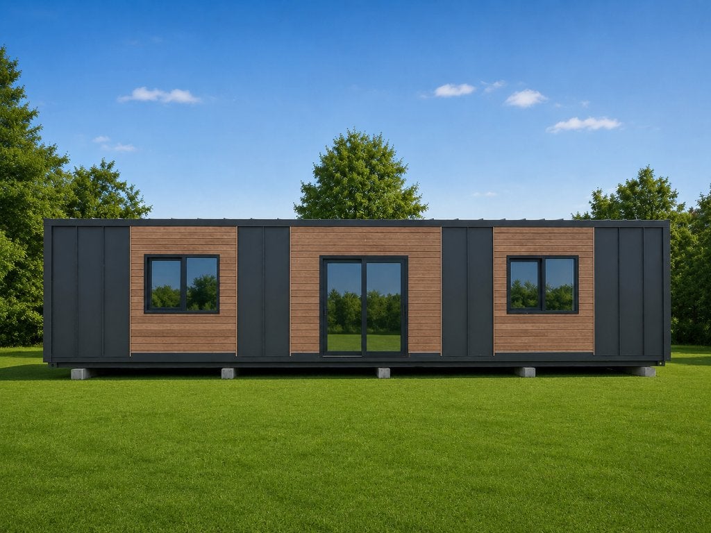 Containerwoning 40ft geïsoleerd 25 m² – verplaatsbaar, Zakelijke goederen, Machines en Bouw | Keten en Containers, Ophalen