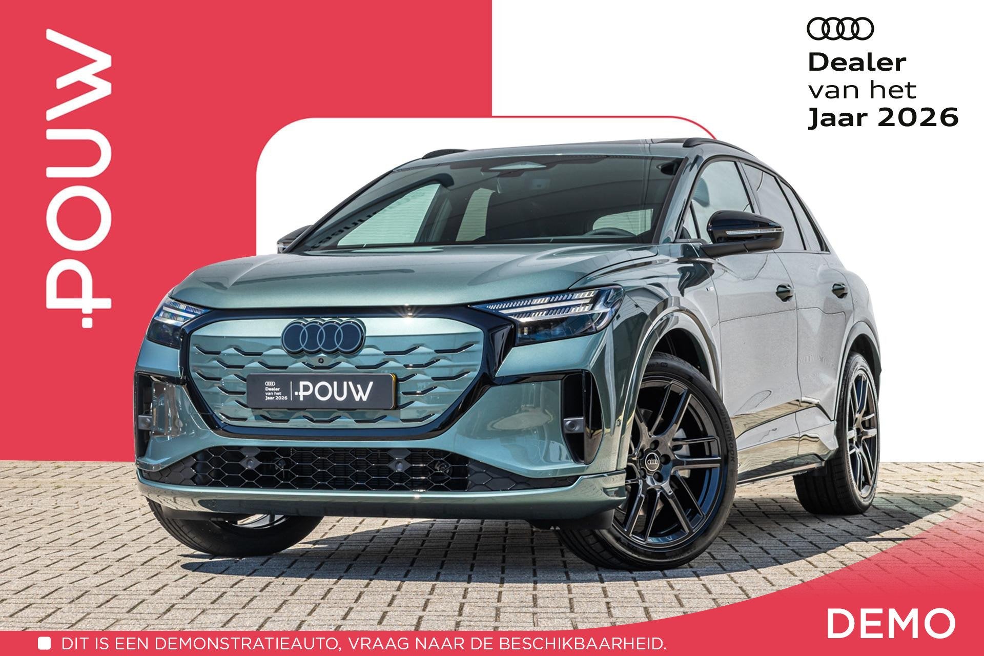 Audi Q4 e-tron 340pk S edition quattro performance 82 kWh |, Auto's, Audi, 1800 kg, Zwart, 82 kWh, Origineel Nederlands