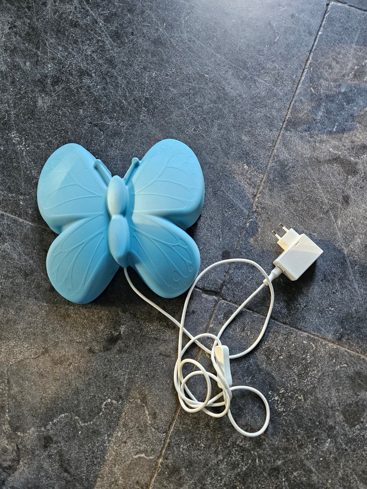Blauwe vlinderlamp(IKEA) voor kinderkamer, Ophalen of Verzenden, Gebruikt
