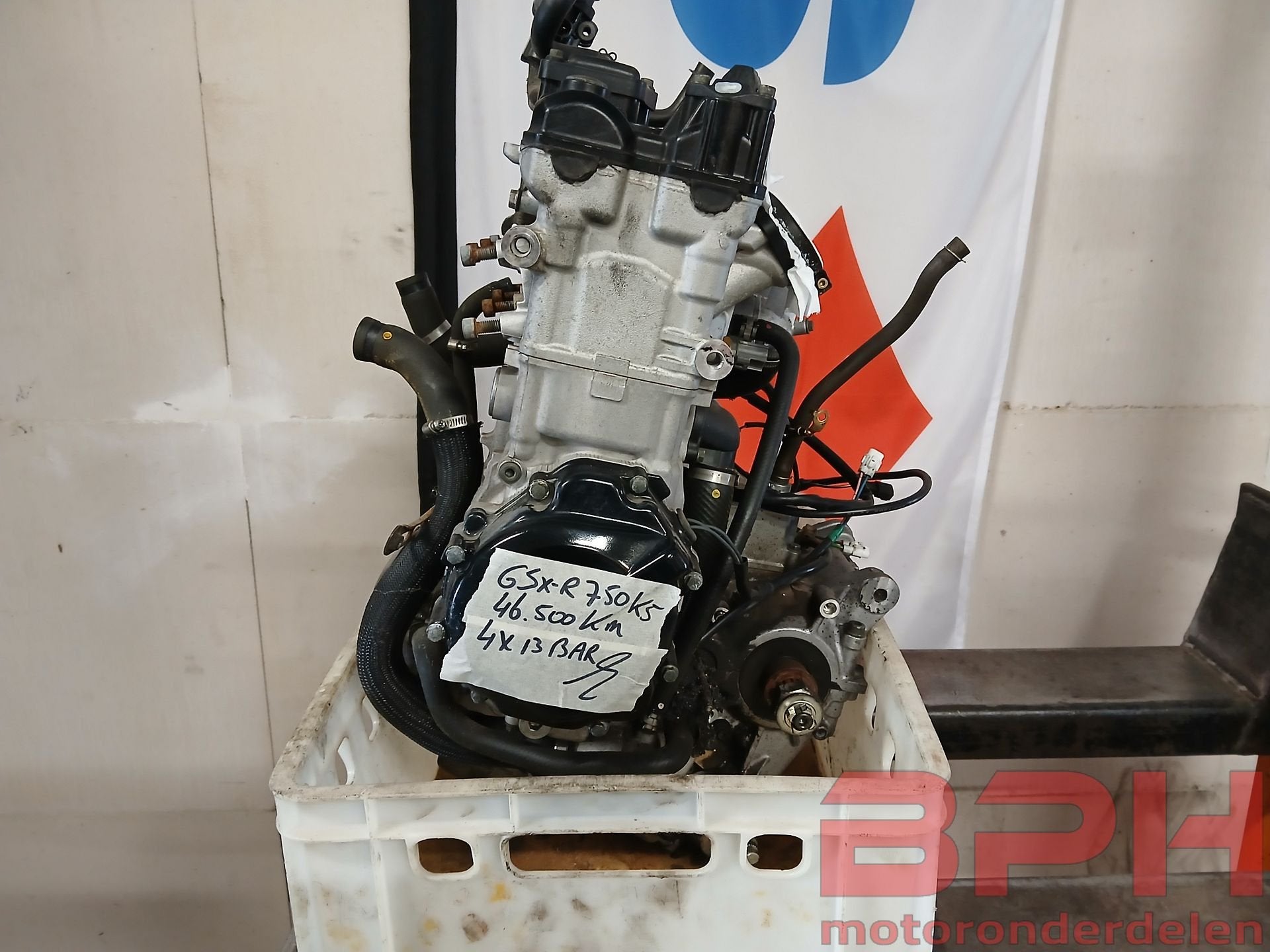 Motorblok Suzuki GSX-R 750 K4 - K5 2004 t/m 2005 engine GSXR, Motoren, Ophalen, Gebruikt, -, -