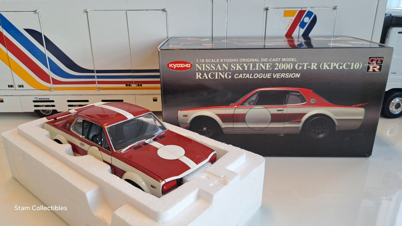 Kyosho Nissan Skyline 2000 GT-R KPGC10 Catalogue Version Red, Kyosho, Auto, Ophalen of Verzenden, Zo goed als nieuw