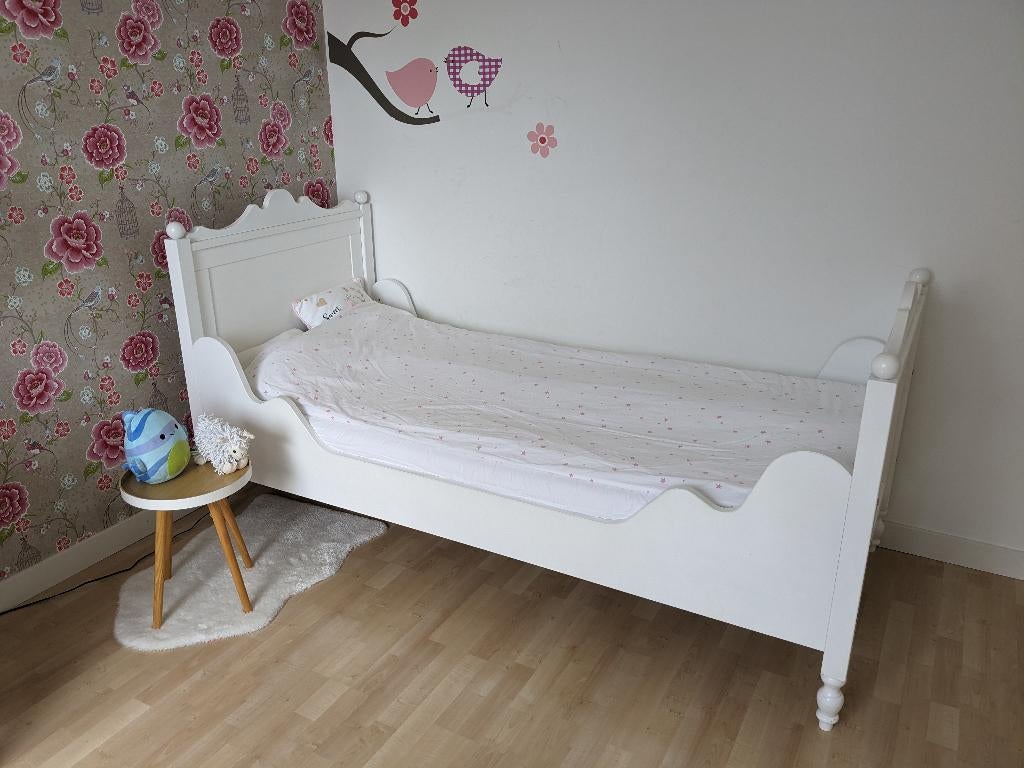 Bopita kinderbed 90x200 (Wit), Kinderen en Baby's, Kinderkamer | Bedden, 85 tot 100 cm, Gebruikt, 180 cm of meer, Ophalen