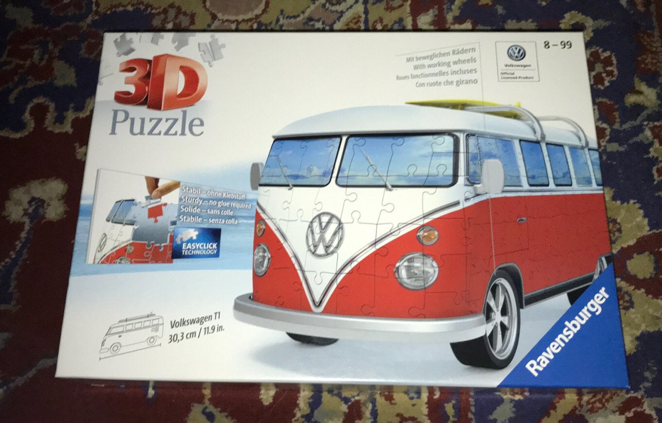 Ravensburger 3D-puzzel VW bus (T1 bully), Ophalen of Verzenden, Minder dan 500 stukjes, Rubik's of 3D-puzzel