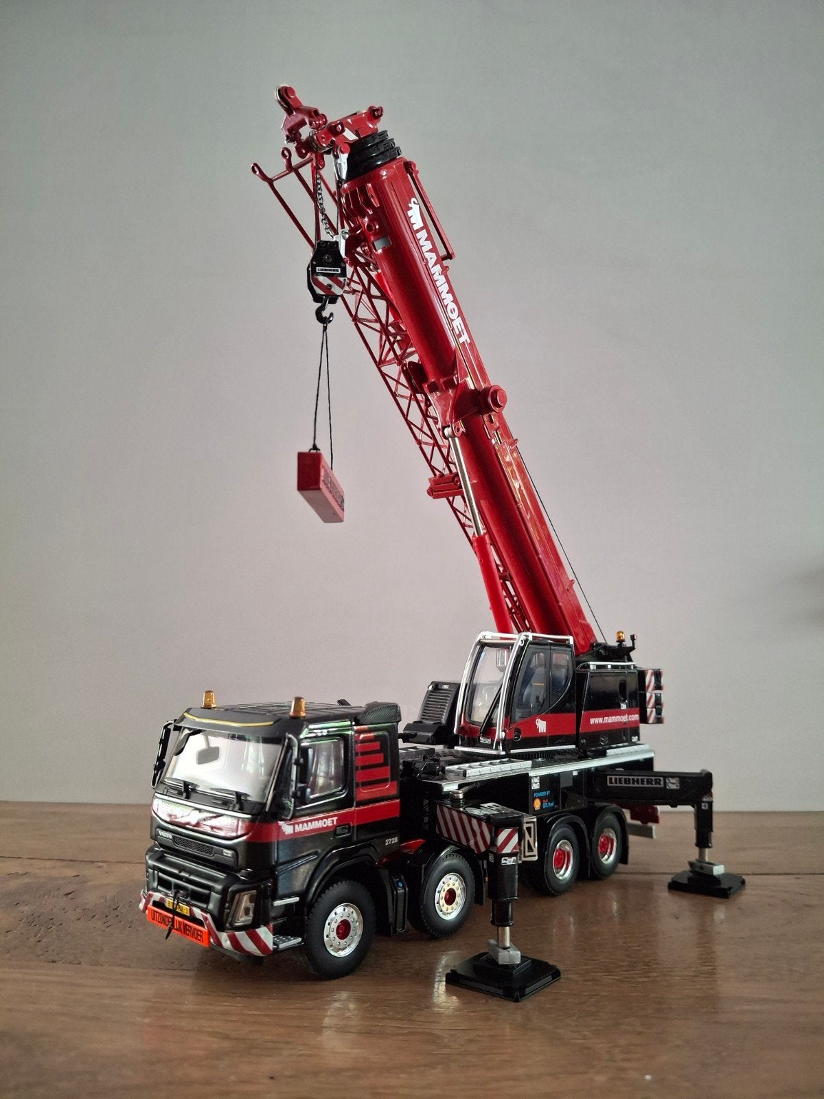 WSI Mammoet Liebherr LTM 1070-4.1 Kraanmodel 1:50, Overige merken, 1:32 tot 1:50, Ophalen of Verzenden, Zo goed als nieuw