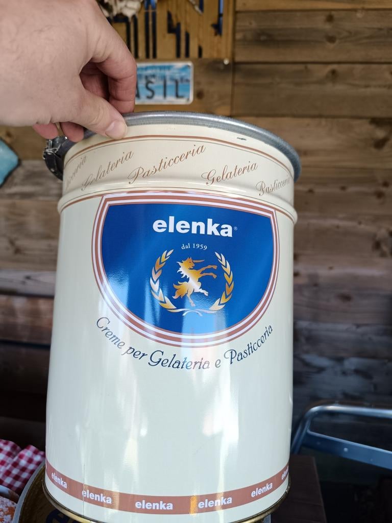 4x Retro Elenka blikken voor voedsel of spullen, Verzamelen, Ophalen