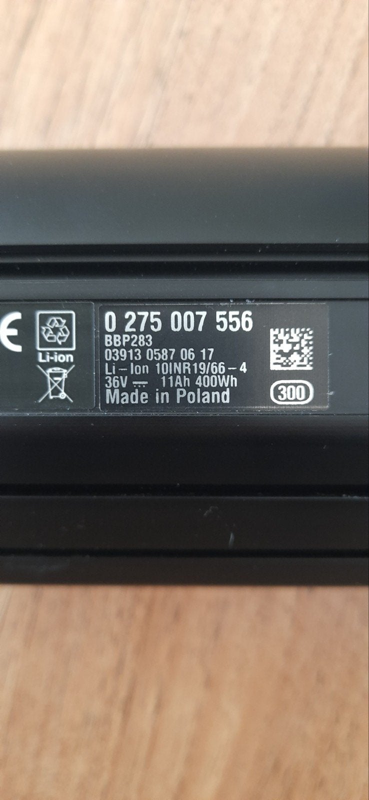 Bosch PowerTube 400Wh E-bike accu Verticaal, Ophalen