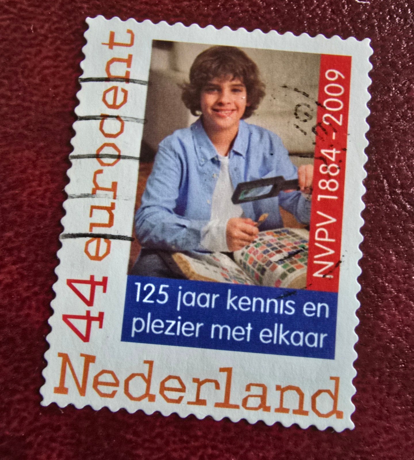 Kv375 persoonlijke postzegel 44 eurocent NVPV 1884-2009, Ophalen of Verzenden, Na 1940, Gestempeld