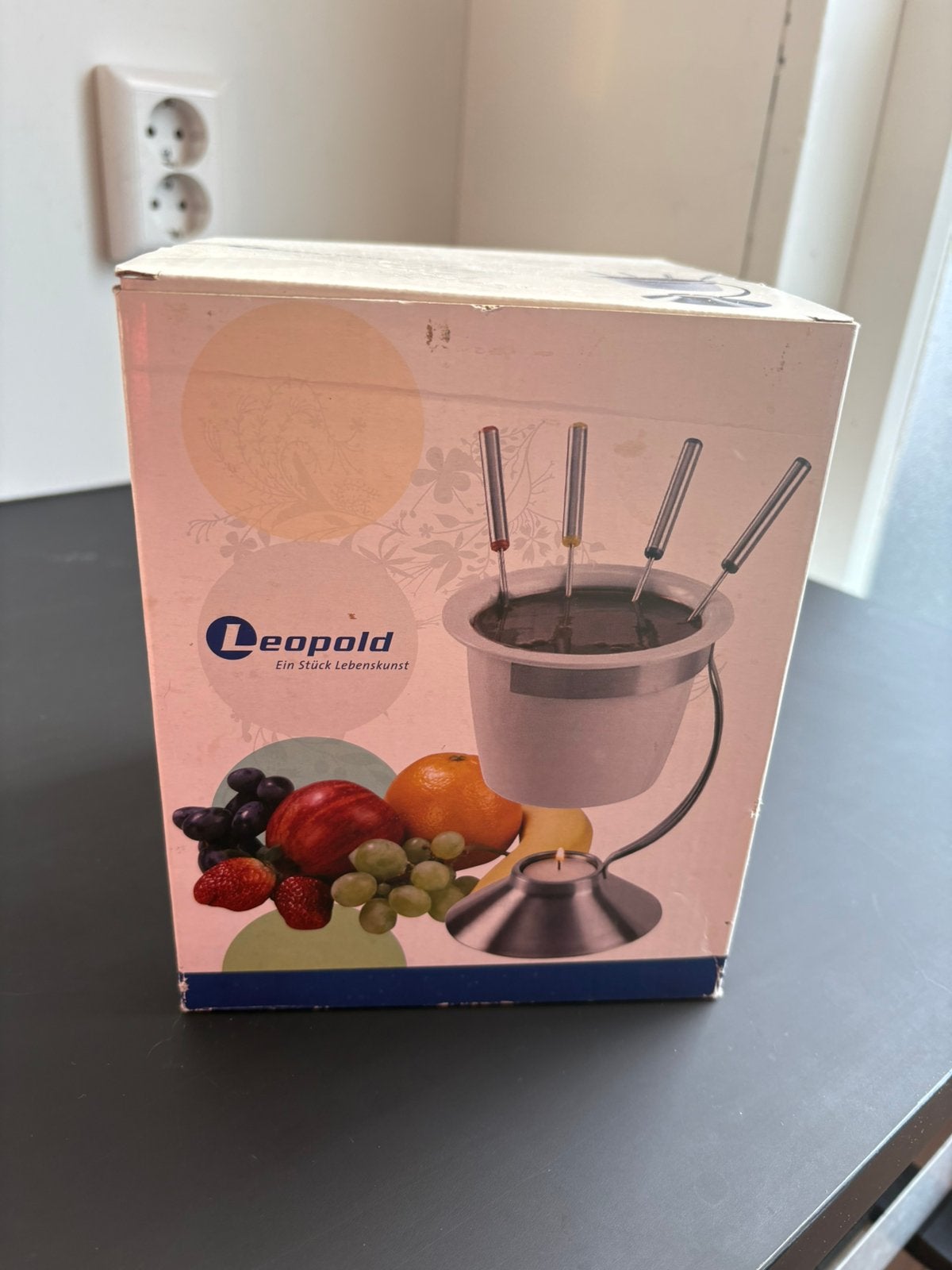 Chocolade fondue set, Ophalen, Nieuw, Waxinelicht, Fondueset