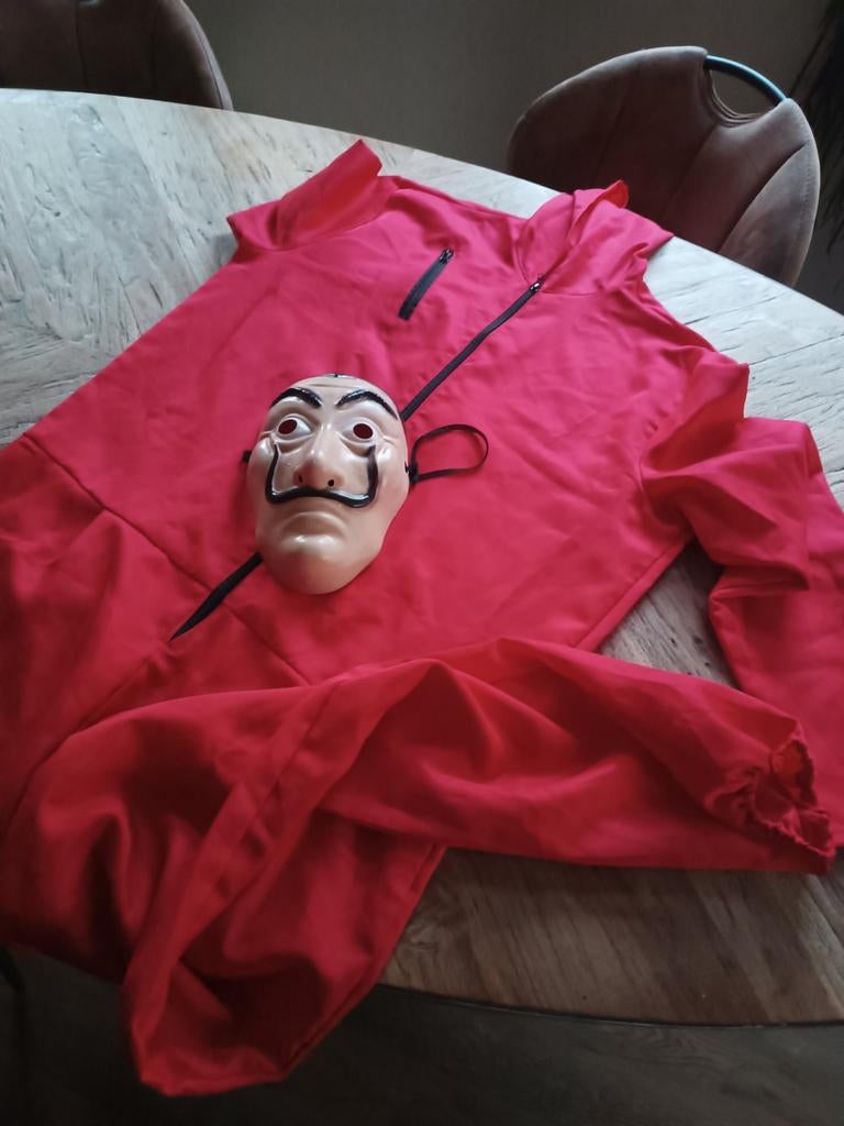 Casa de Papel pak, Ophalen of Verzenden, Zo goed als nieuw, Maat 46/48 (XL) of groter, Zwart