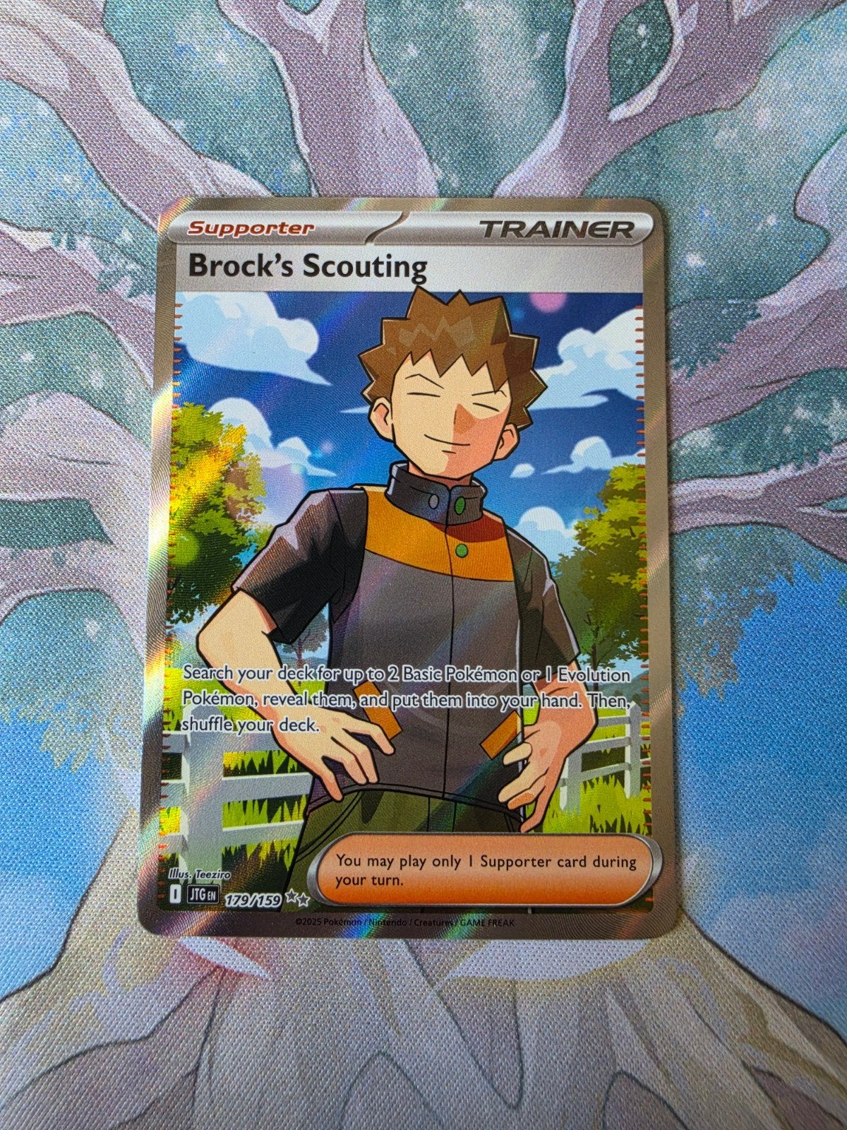 pokemon journey together brock's scouting full art 179/159, Ophalen of Verzenden, Nieuw, Losse kaart, Foil