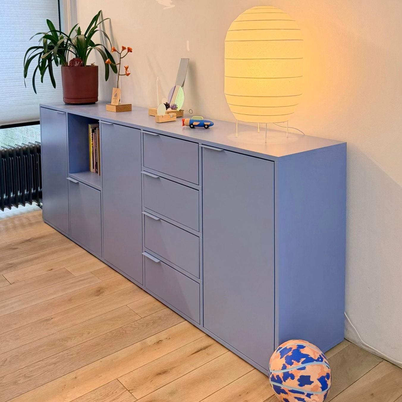 Tylko dressoir kast sky blue blauw, Ophalen, Modern design, Zo goed als nieuw, 200 cm of meer