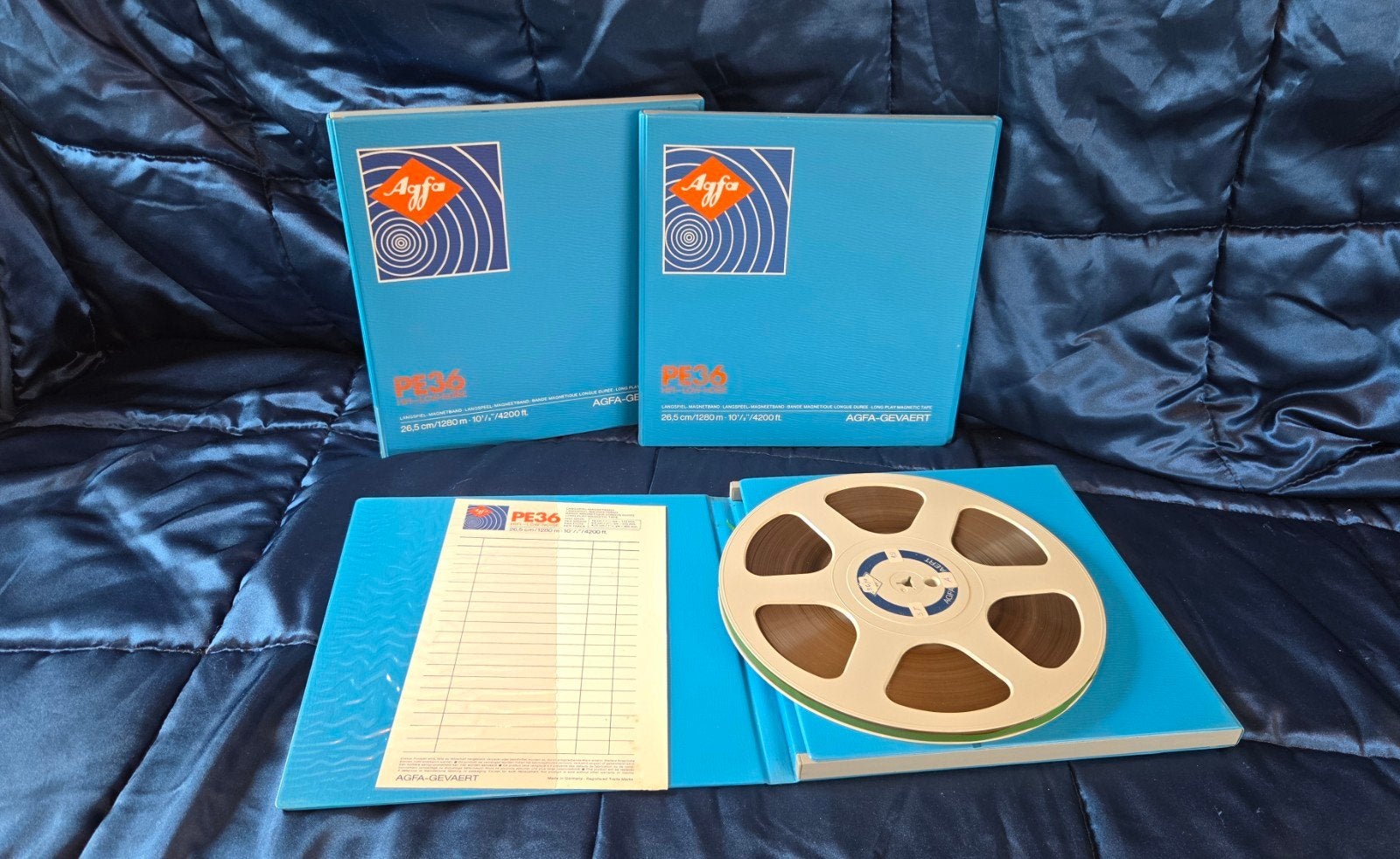 Agfa PE36 en Philips Longplay magneetbanden, Ophalen