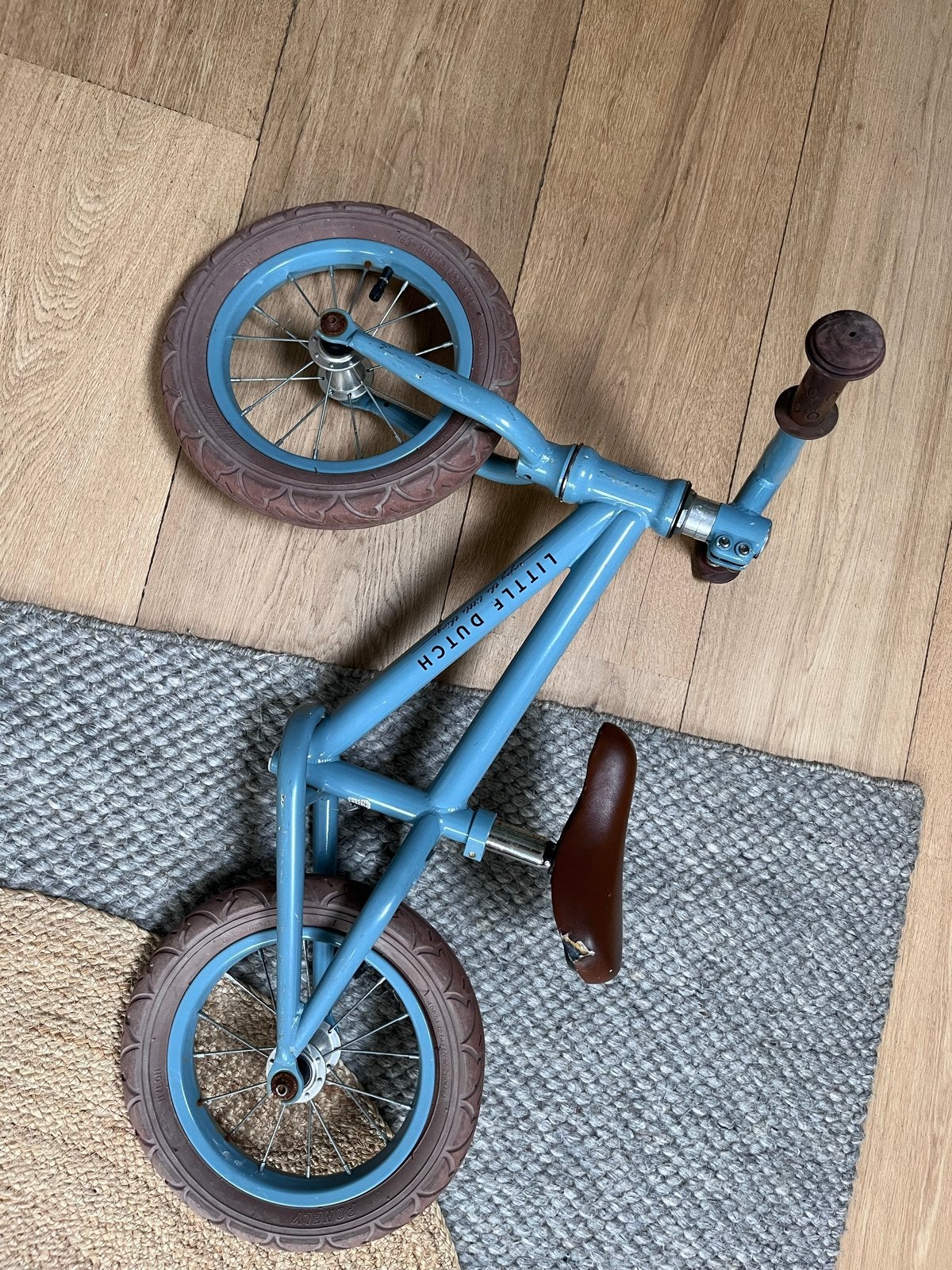 Little Dutch loopfiets blauw, Fietsen en Brommers, Ophalen, Gebruikt, Minder dan 16 inch