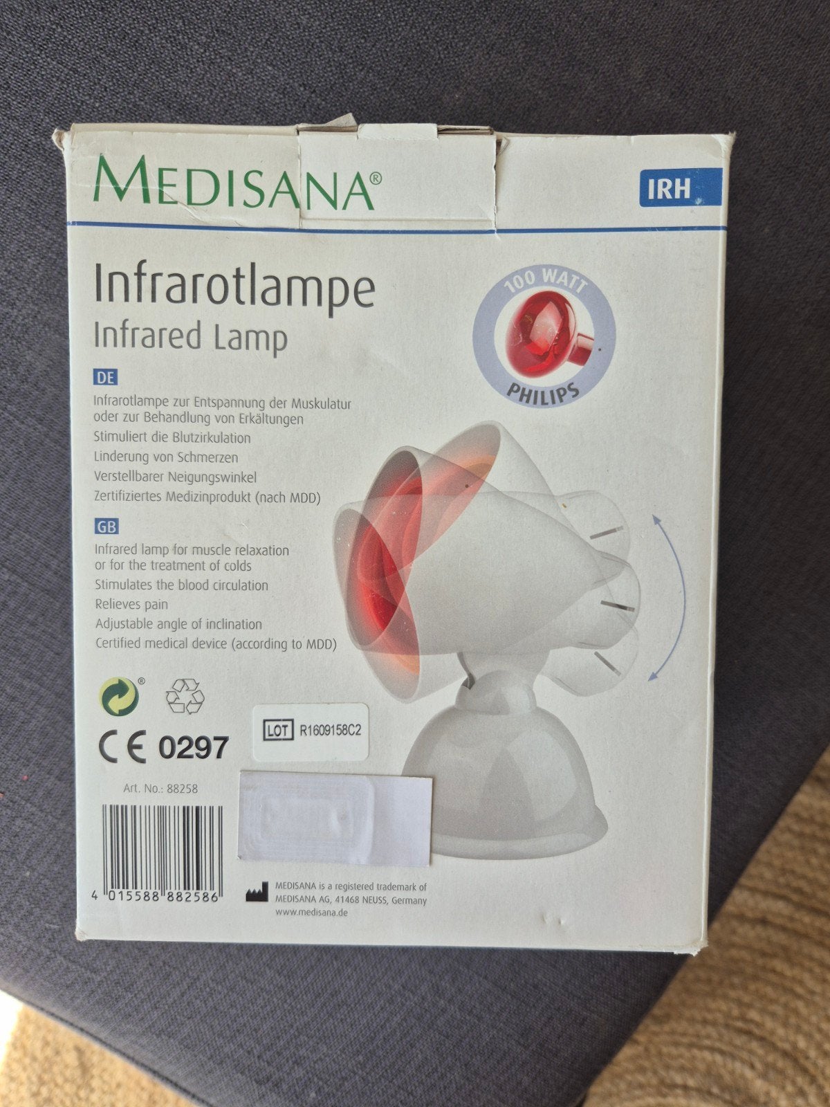 infraroodlamp, Sport en Fitness, Gezondheidsproducten en Wellness, Ophalen of Verzenden, Zo goed als nieuw, Overige typen
