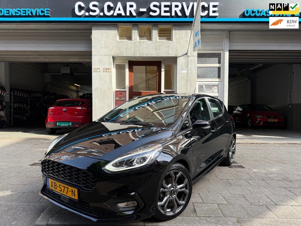 Ford Fiesta 1.0 EcoBoost ST-Line Airco, Navi, PDC, Cruise, N, Auto's, Voorwielaandrijving, Stof, Gebruikt, 100 pk