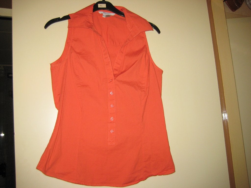 Oranje blouse, L, ZARA Basic, Ophalen of Verzenden, Zo goed als nieuw, Maat 42/44 (L), Oranje
