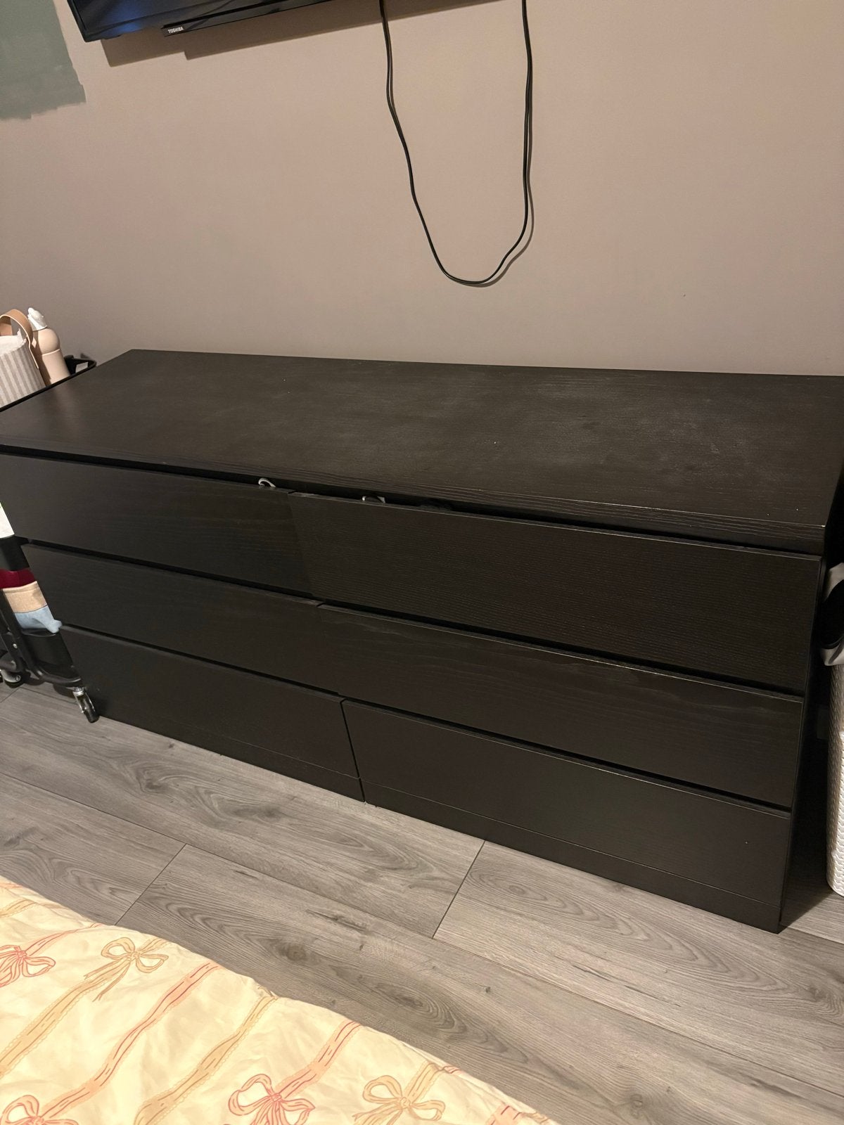 IKEA Malm ladekast met 6 lades - 160x48x78 cm, Ophalen, Gebruikt, 5 laden of meer, 150 tot 200 cm