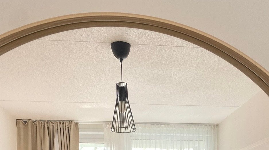 IKEA Kvadratuur / Hemma hanglamp, zwart, 18 cm, Ophalen of Verzenden, Zo goed als nieuw, Metaal, E27 (groot)