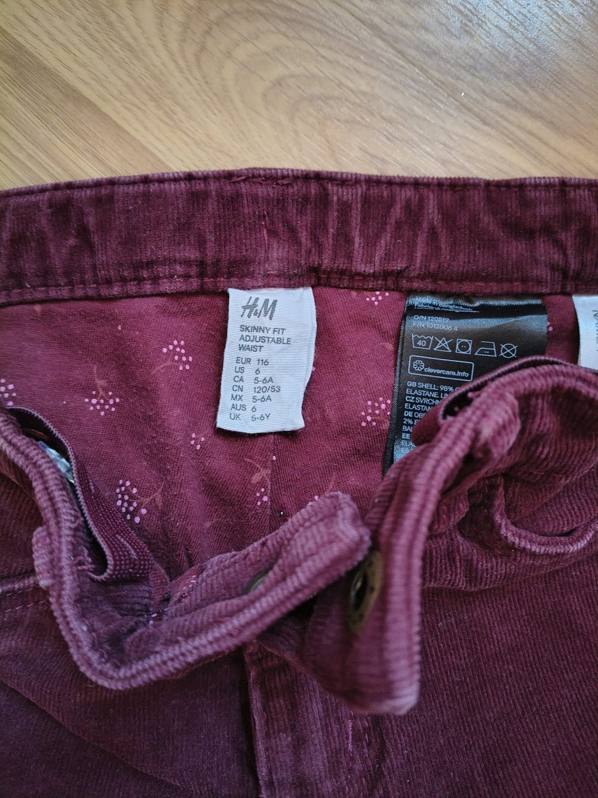 H&M Dubbele Laagjesbroek - Skinny Fit Corduroy, Ophalen of Verzenden, Gebruikt, Meisje, Broek