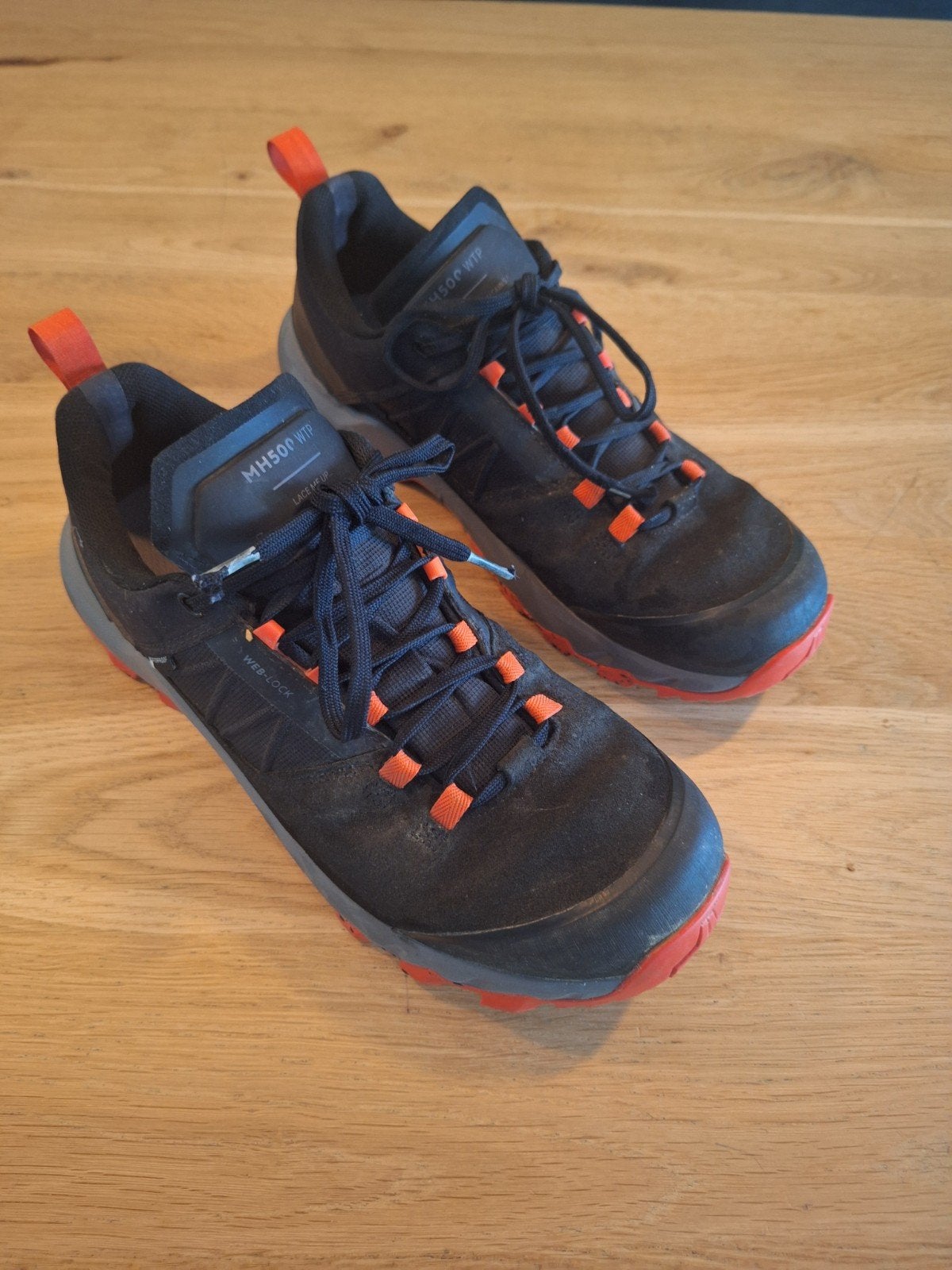 wandelschoenen maat 41-42, Zwart, Ophalen of Verzenden, Zo goed als nieuw, Decathlon